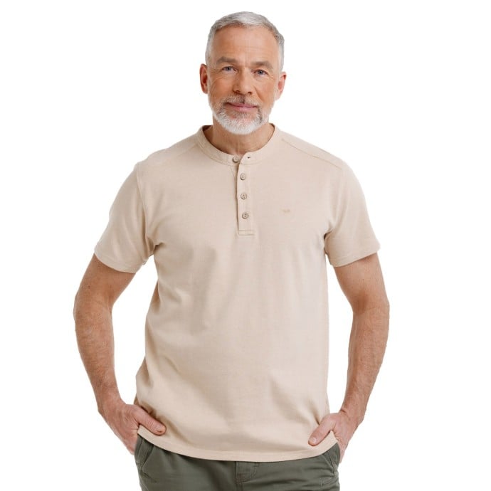 Pánské tričko Gutu, pískově hnědé